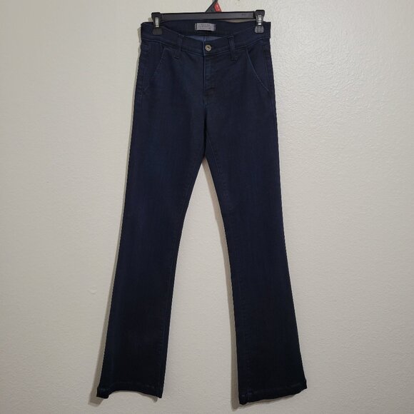 Principle Denim Allure Dark Wash High Rise Wide Leg Jeans Size 27 - Picture 1 of 8